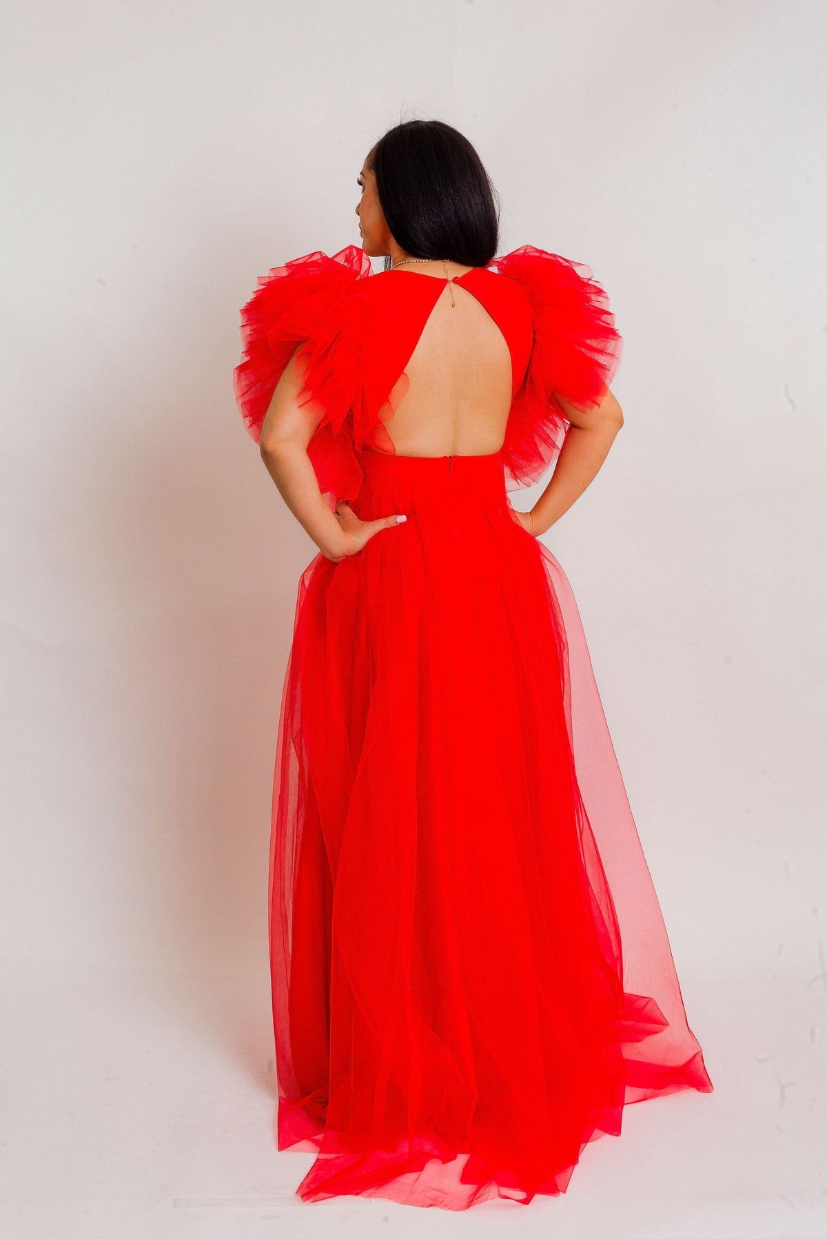 Be My Heart Tulle Dress (RED)
