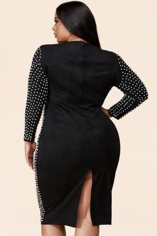 Paris Pearl Embellished Bodycon Dress Paris Pearl Embellished Bodycon Dress