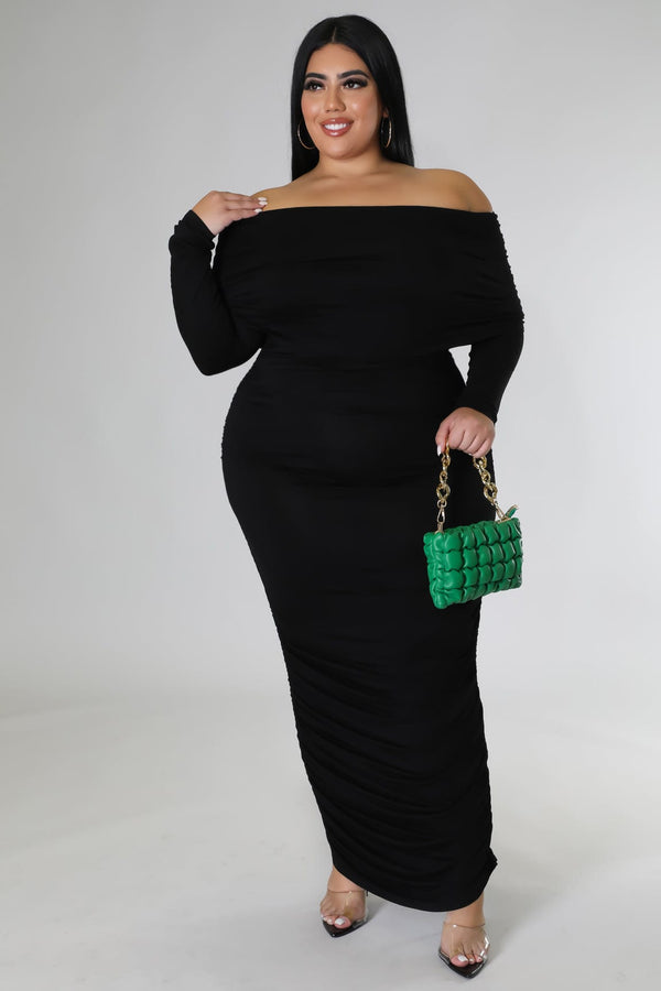 Kayla Bodycon Dress (Black)