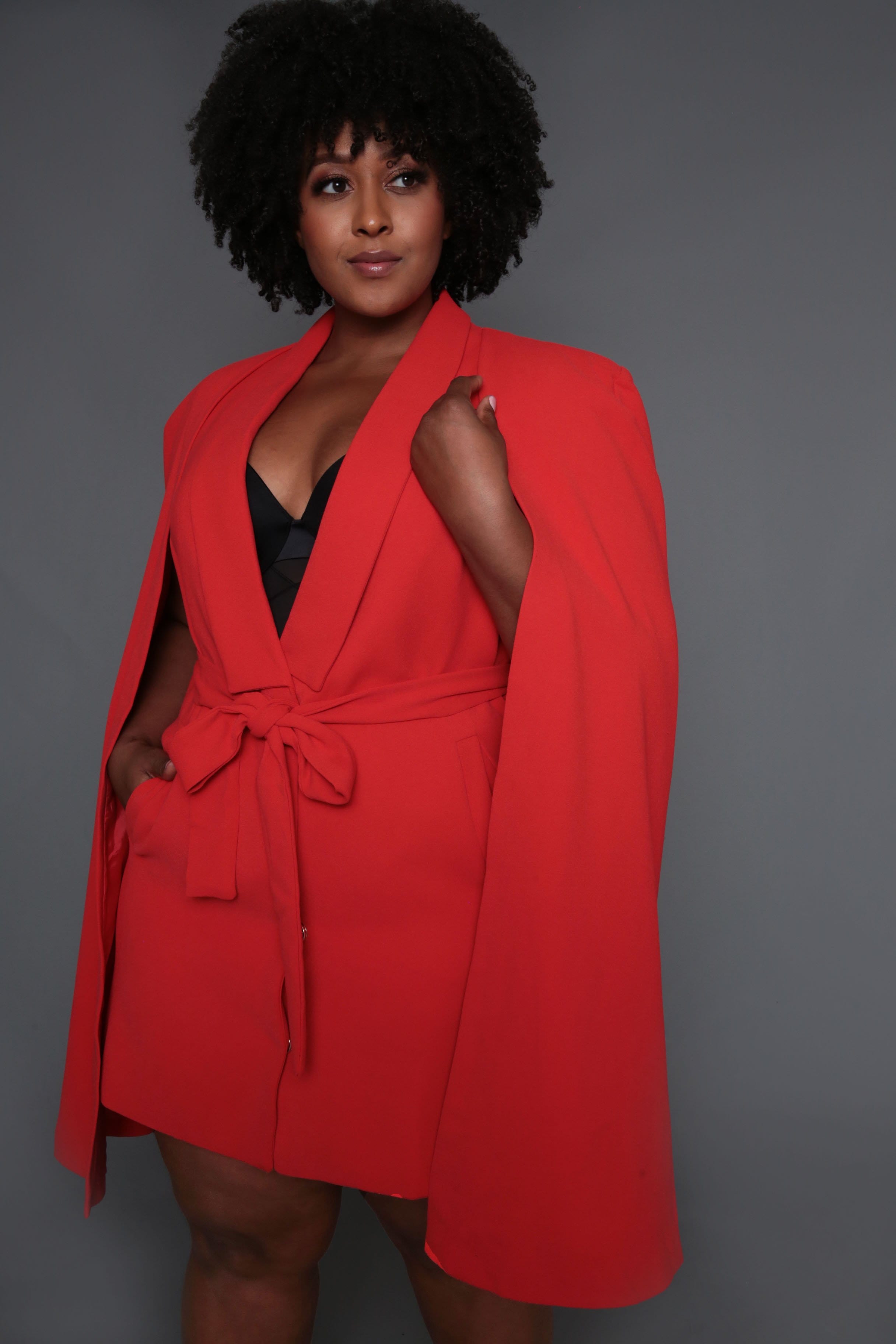 red blazer dress plus size Plus Size - Studio Luxe Ponte Peplum Blazer