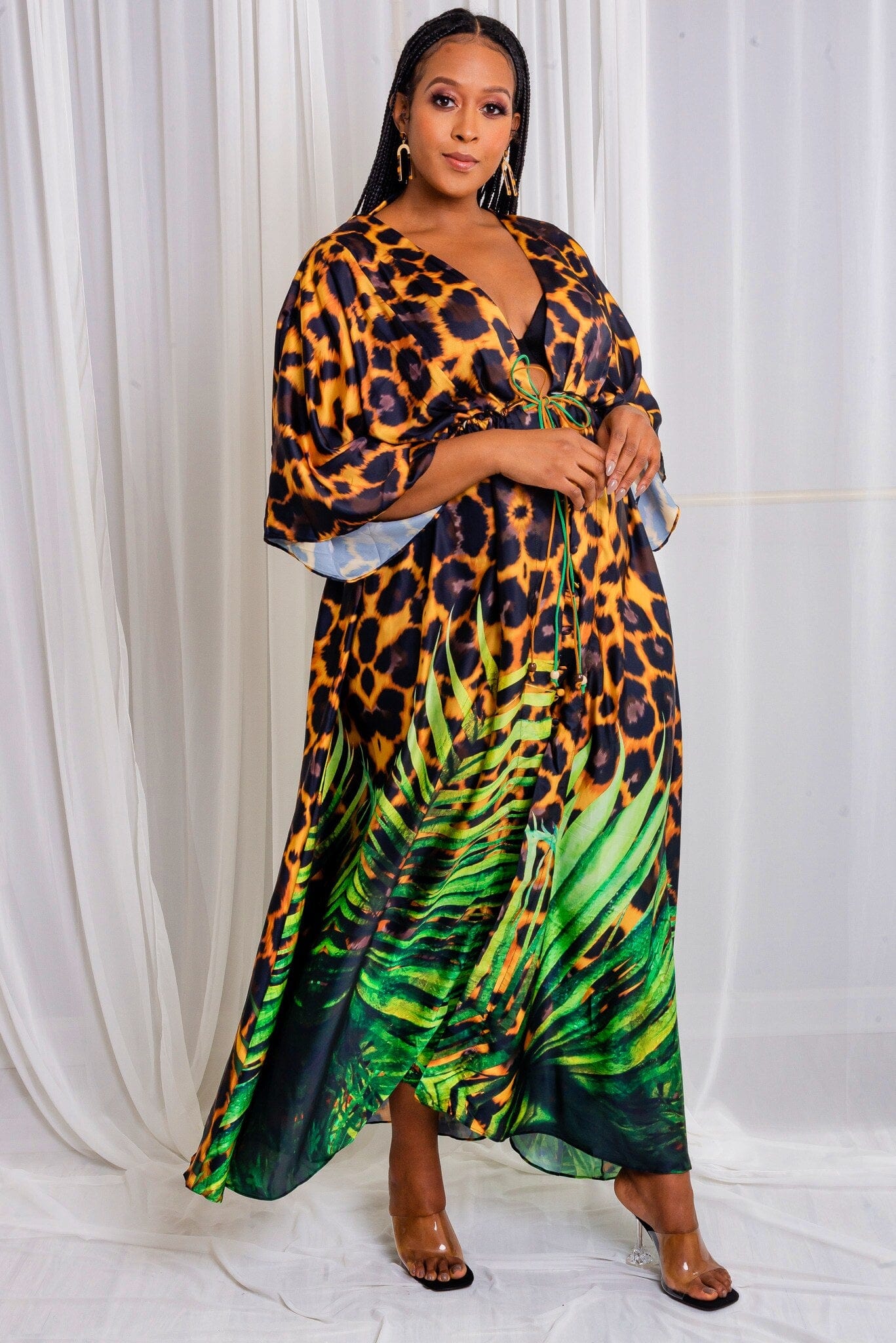 Leopard Print Maxi Dress (Curvy) Leopard Print Maxi Dress (Curvy)
