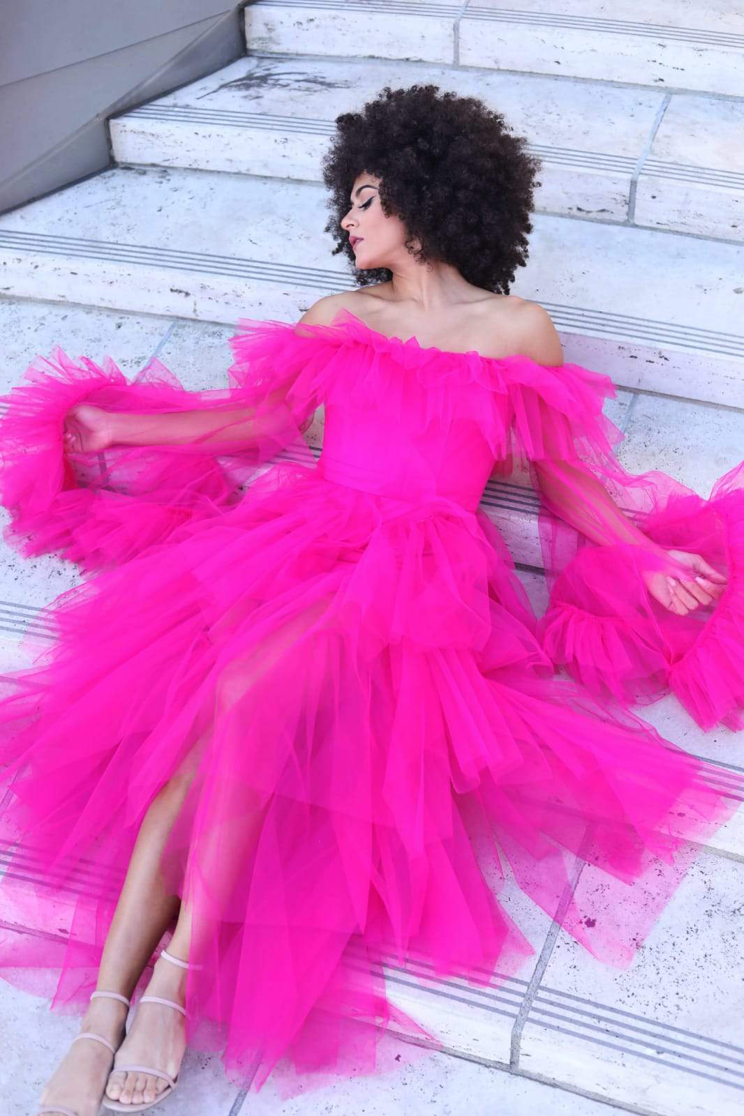 Promise Of Love Tulle Dress (Pink)