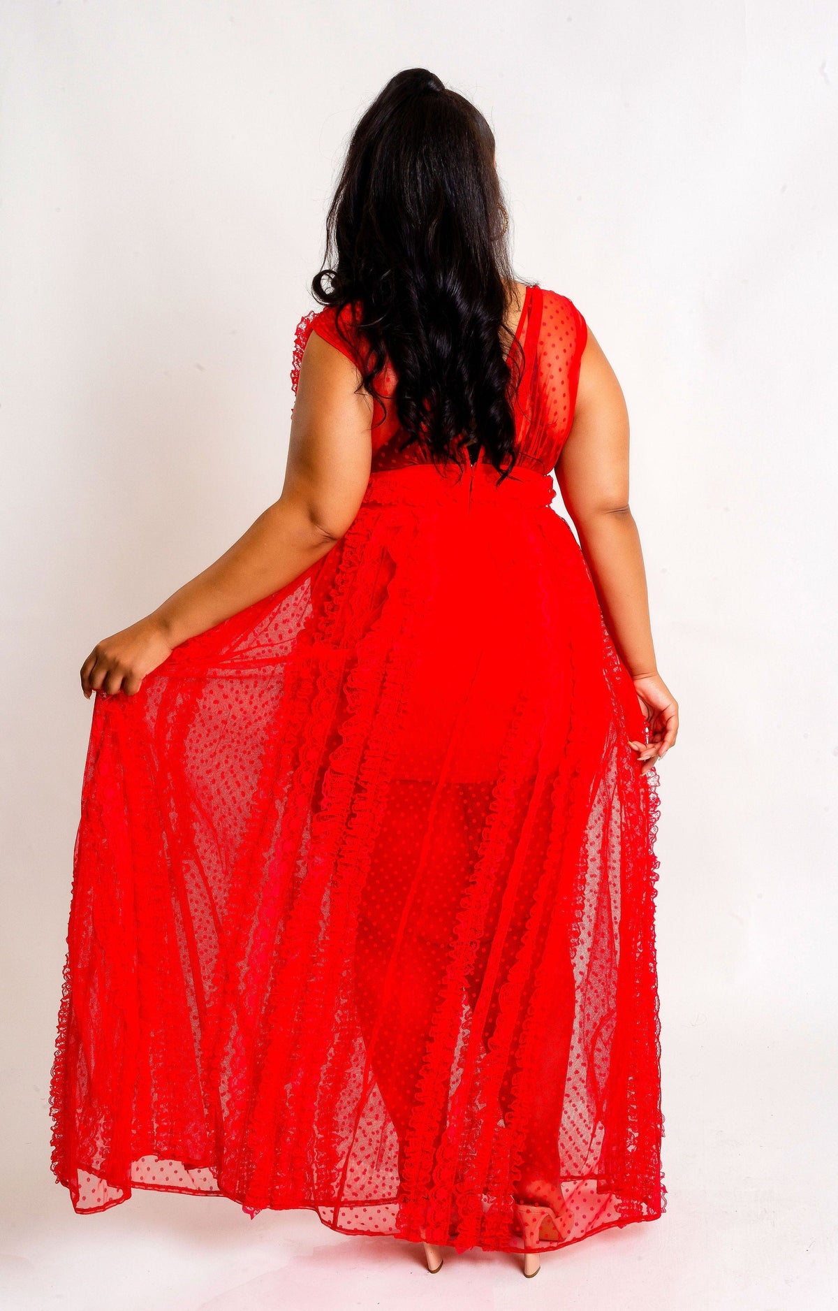 Elegant Majestic Dress (Red)
