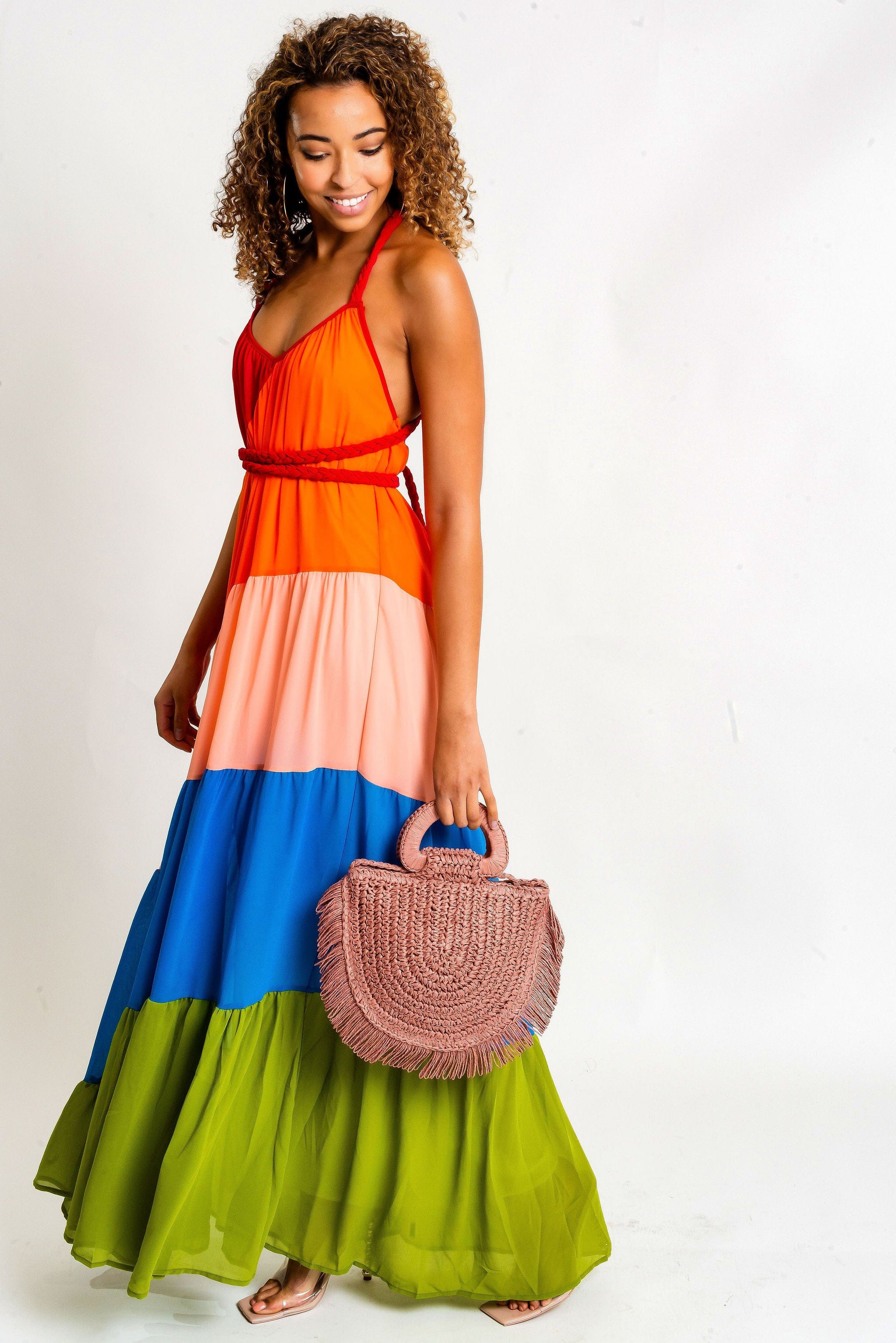 Mora Color-Block Maxi Dress Mora Color-Block Maxi Dress