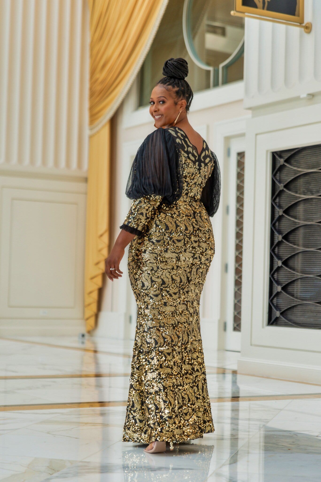 Luxe Sequin Gown (Gold) Luxe Sequin Gown (Gold)