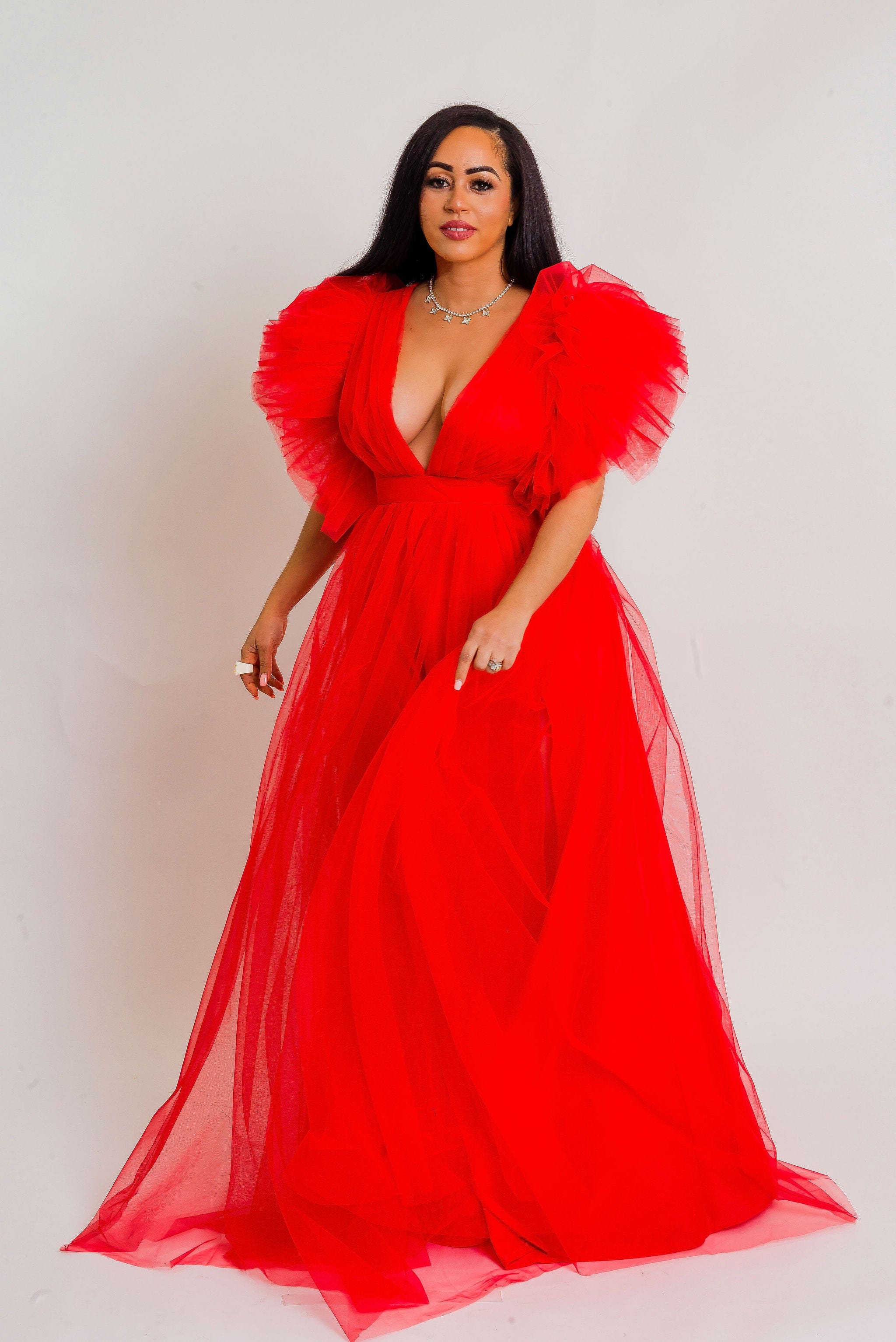 Be My Heart Tulle Dress (RED) Be My Heart Tulle Dress (RED)