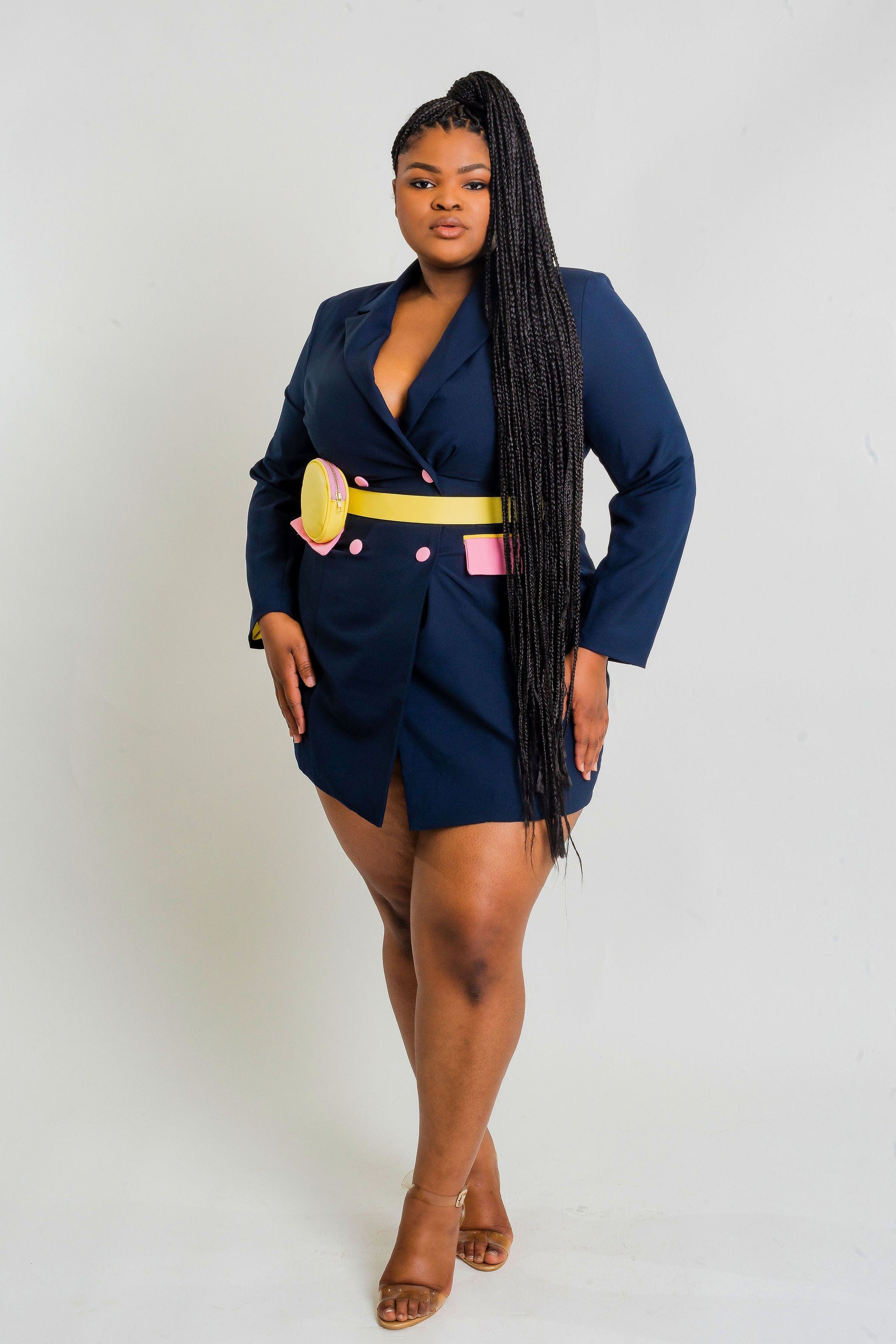 Moriah Boss Lady Blazer Dress (Navy) Moriah Boss Lady Blazer Dress (Navy)