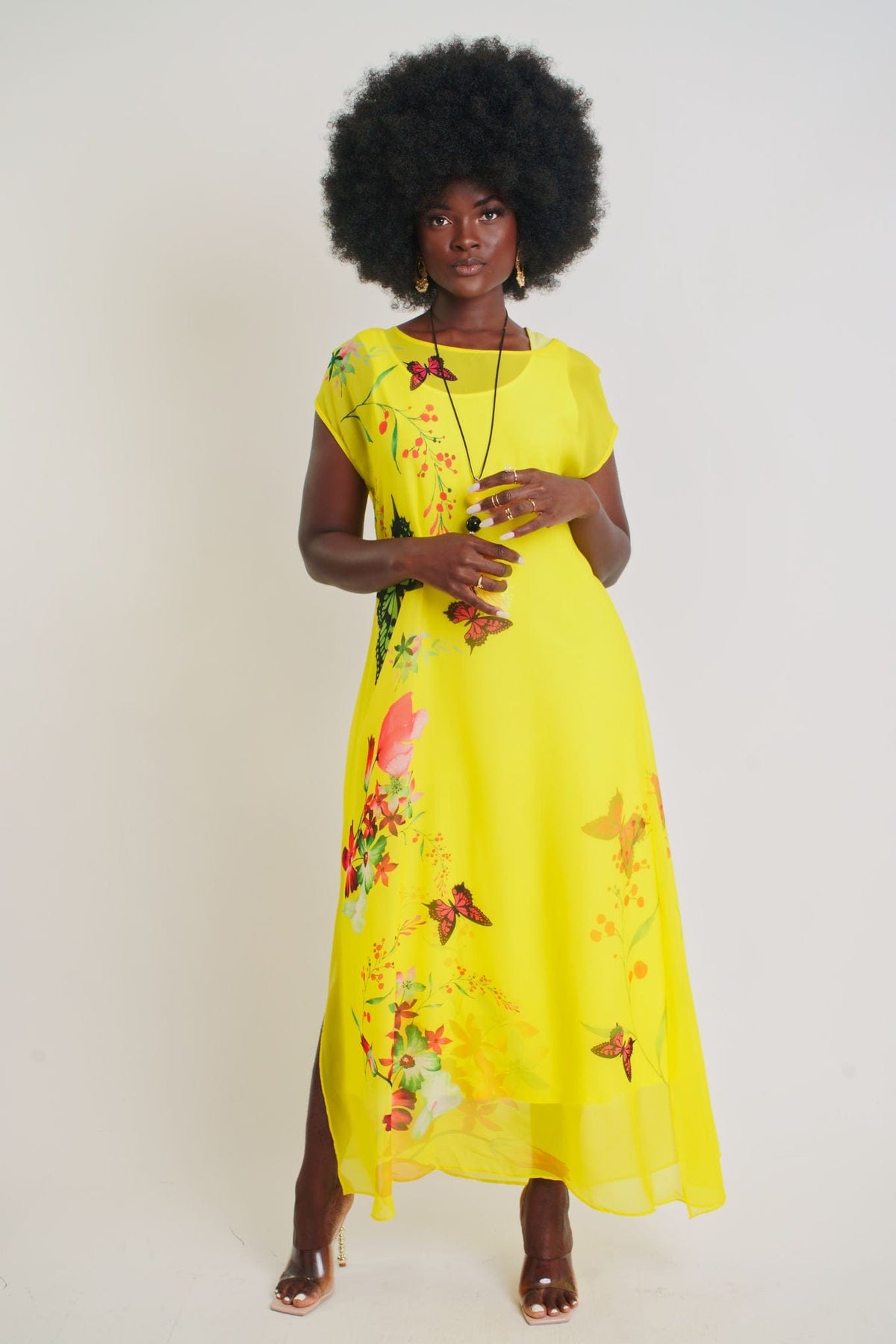 Kayla Maxi Dress Yellow