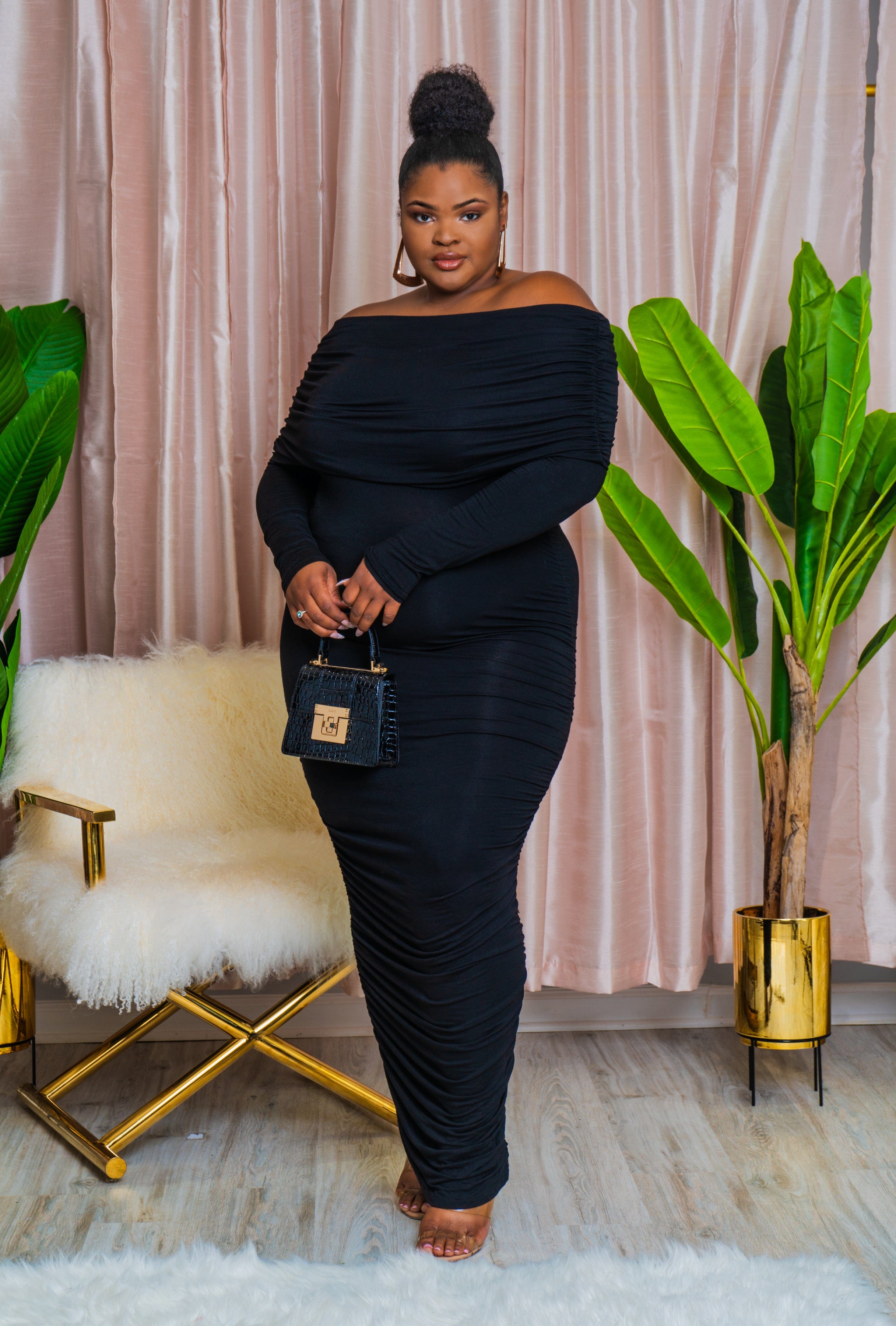 xl bodycon dresses Kayla Bodycon Dress (Black)
