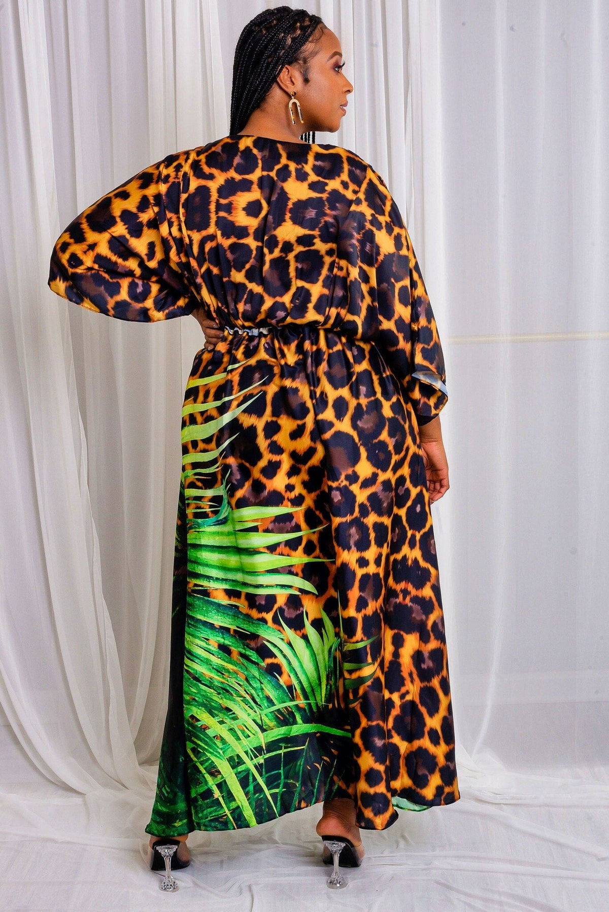 Leopard Print Maxi Dress (Curvy)