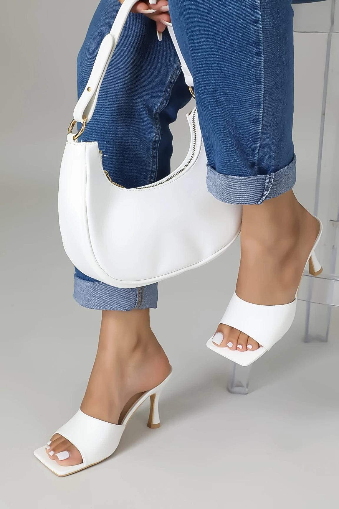 Levelling Up Heels (White)