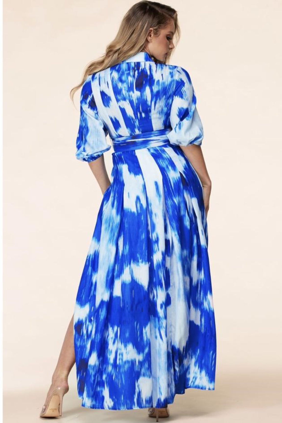Jewell Water Color Maxi Dress