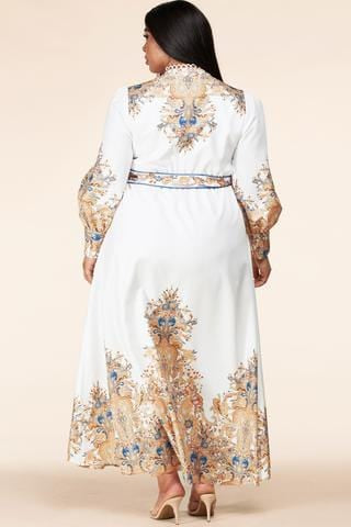Kelley Vintage White Maxi Dress