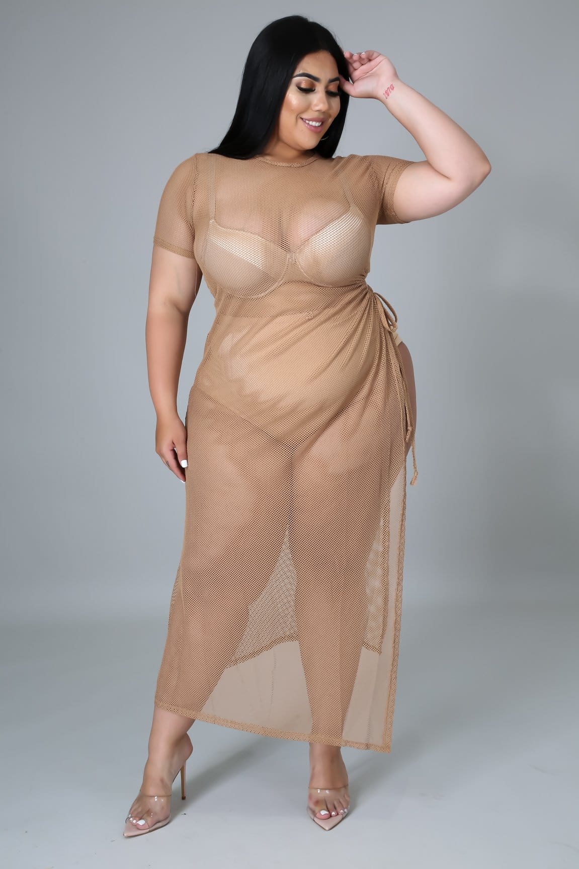 bbw sheer dress VALENTINE SHEER GOWN AMOUR781