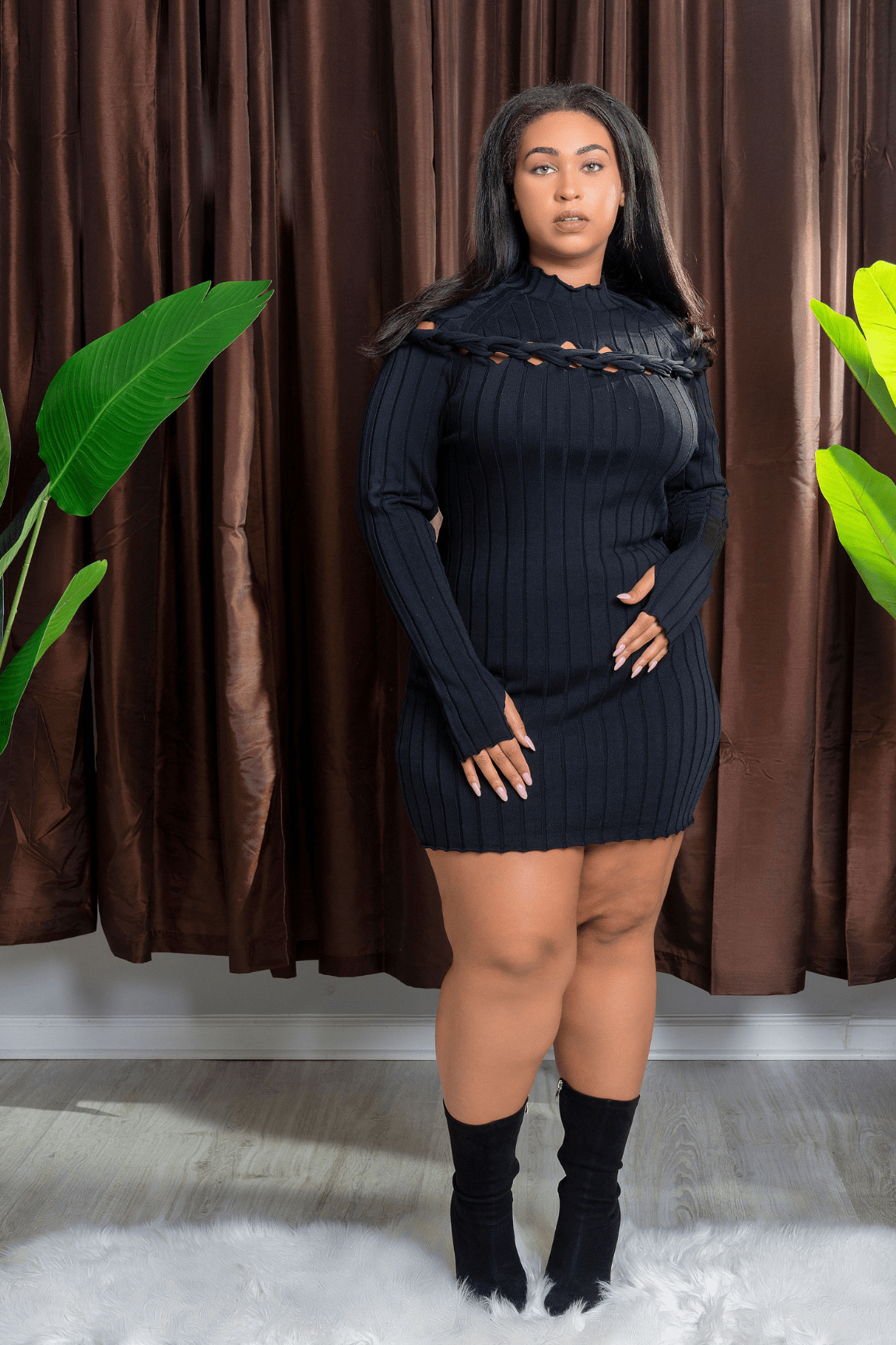 LA Negra Sweater Dress