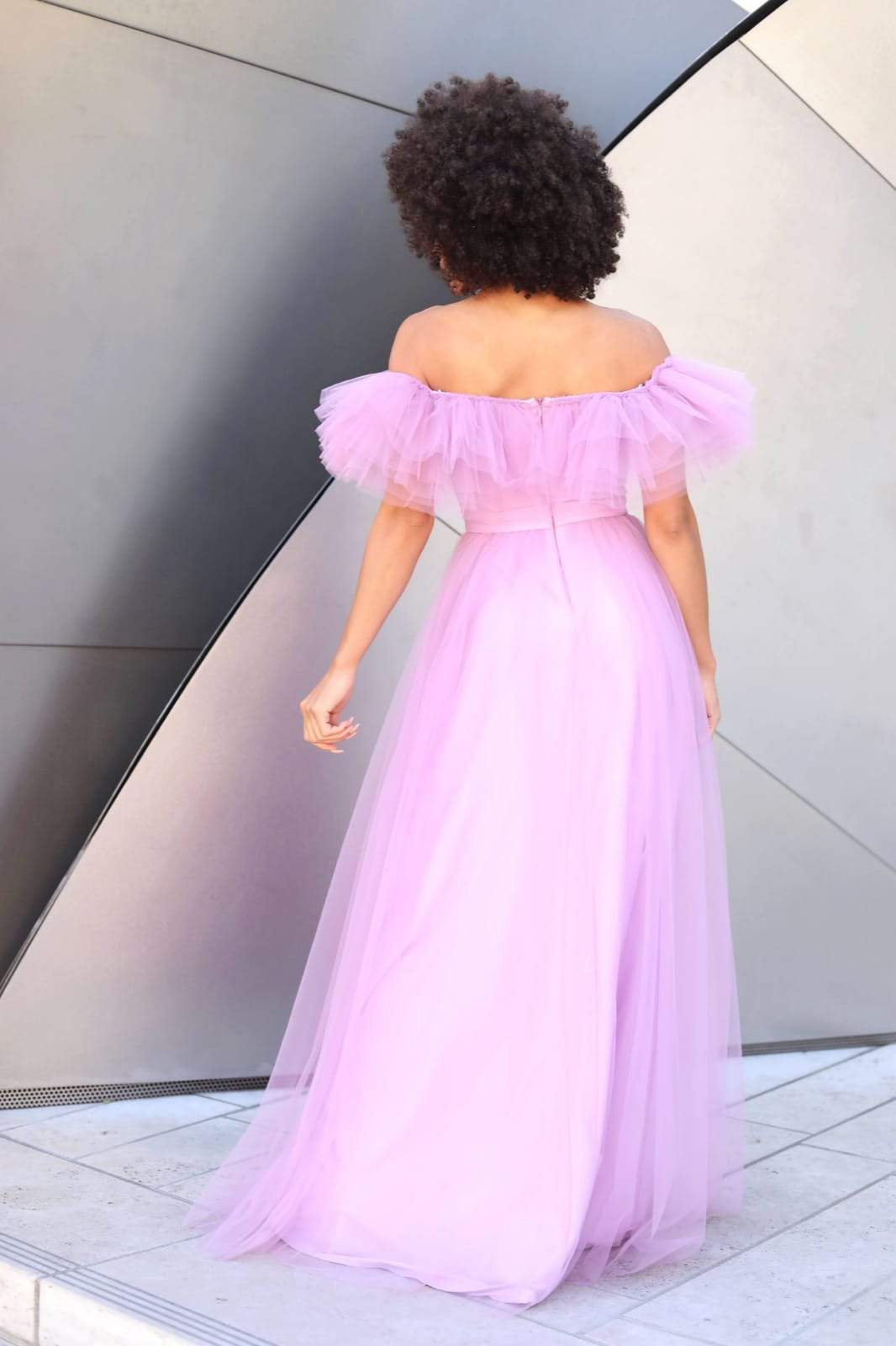 off shoulder tulle maxi dress Zapaka Women Eucalyptus Long Bridesmaid Dress with Sleeves A Line Off the Shoulder Wedding Guest Dress, Eucalyptus / US8